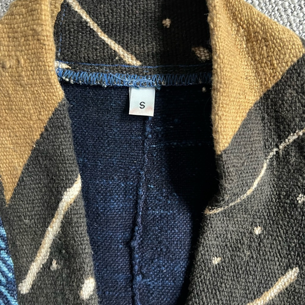 Cropped Patchwork Indigo Jacket - image 4